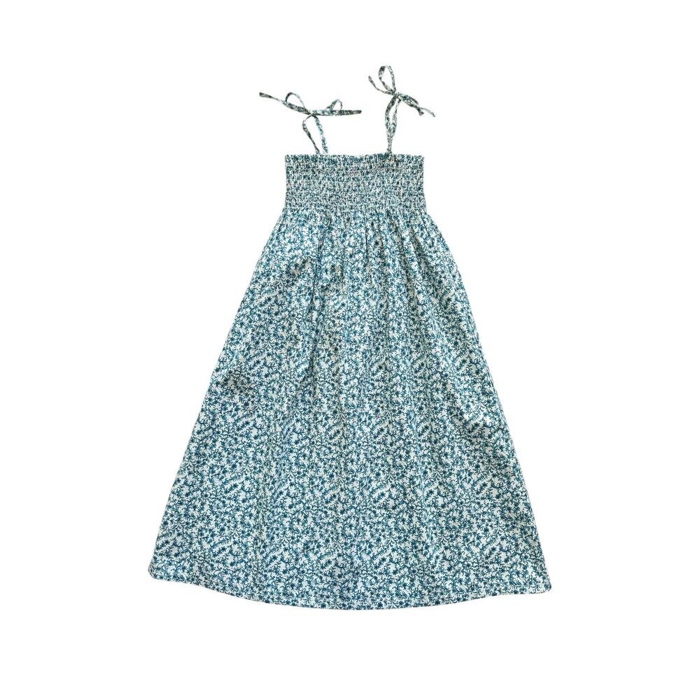 Tea Collection Italy Mondo Acquatico Shoulder Tie Dress Size 7